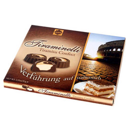 Продуктови Категории Шоколади Eichetti Шоколадови тарталетки с крем тирамису 83 гр. 25 броя